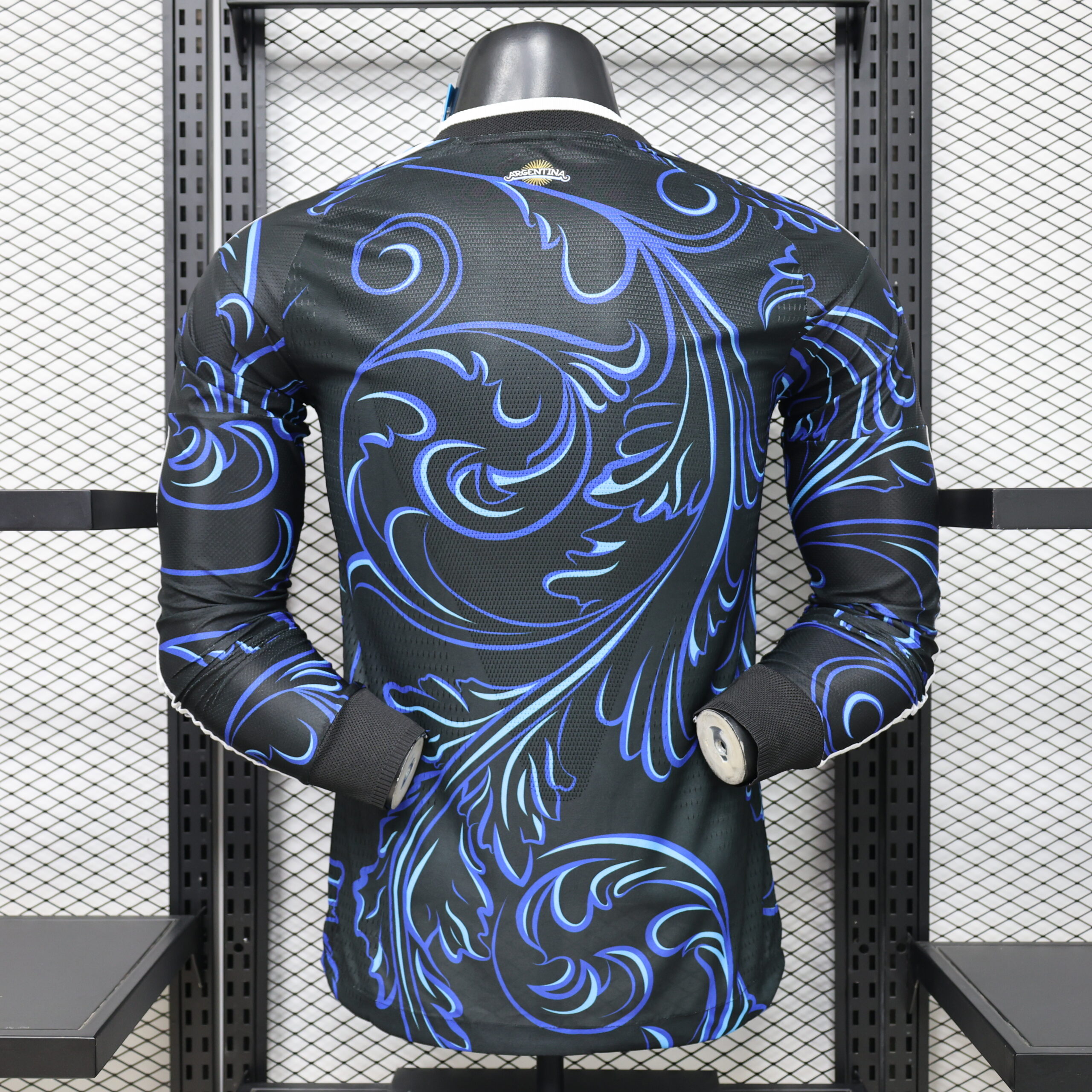 26.27 Argentina Away Player Version Long Sleeve Jersey S-3XL 2