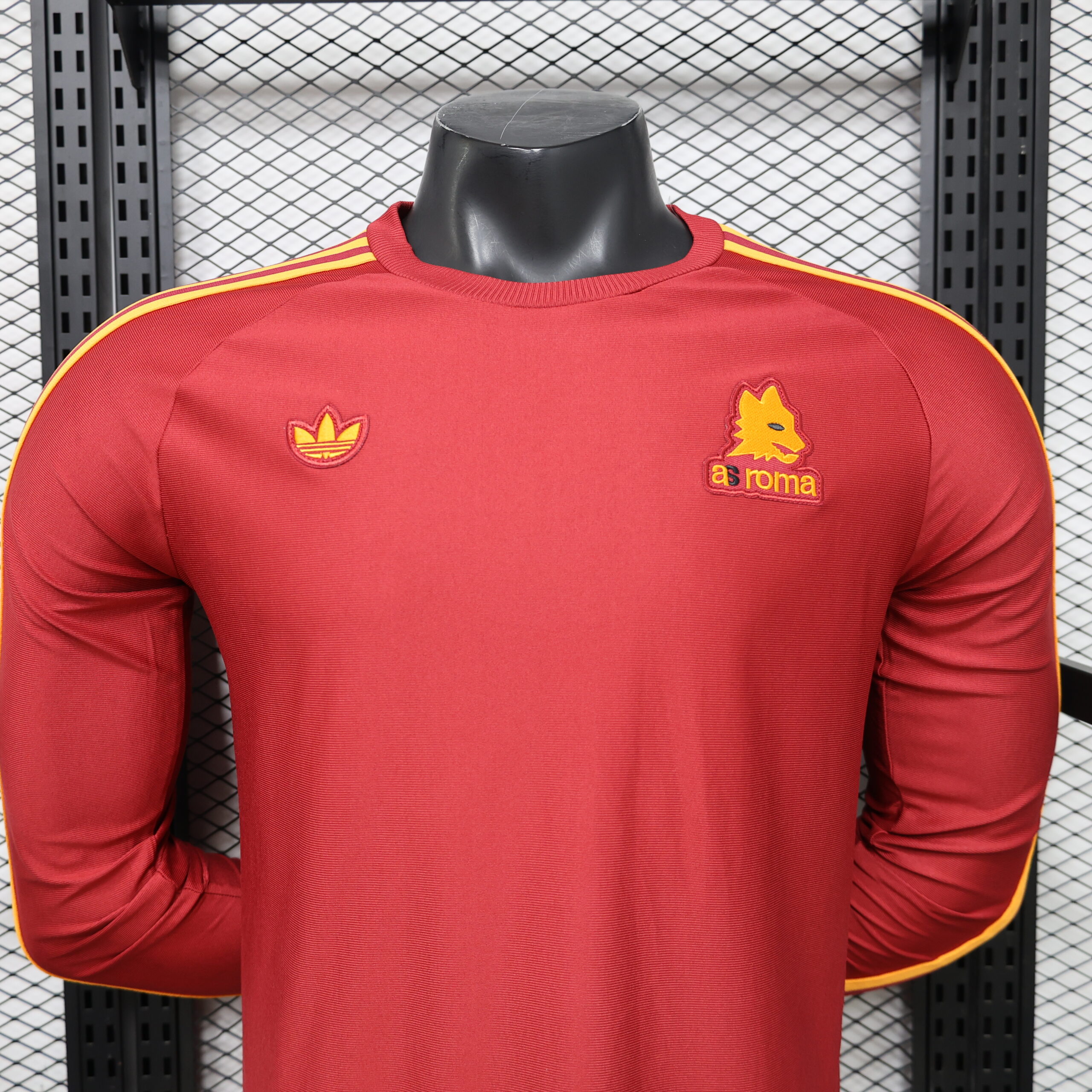 26 Roma Player Version Casual Retro Long Sleeve Jersey S-3XL 6