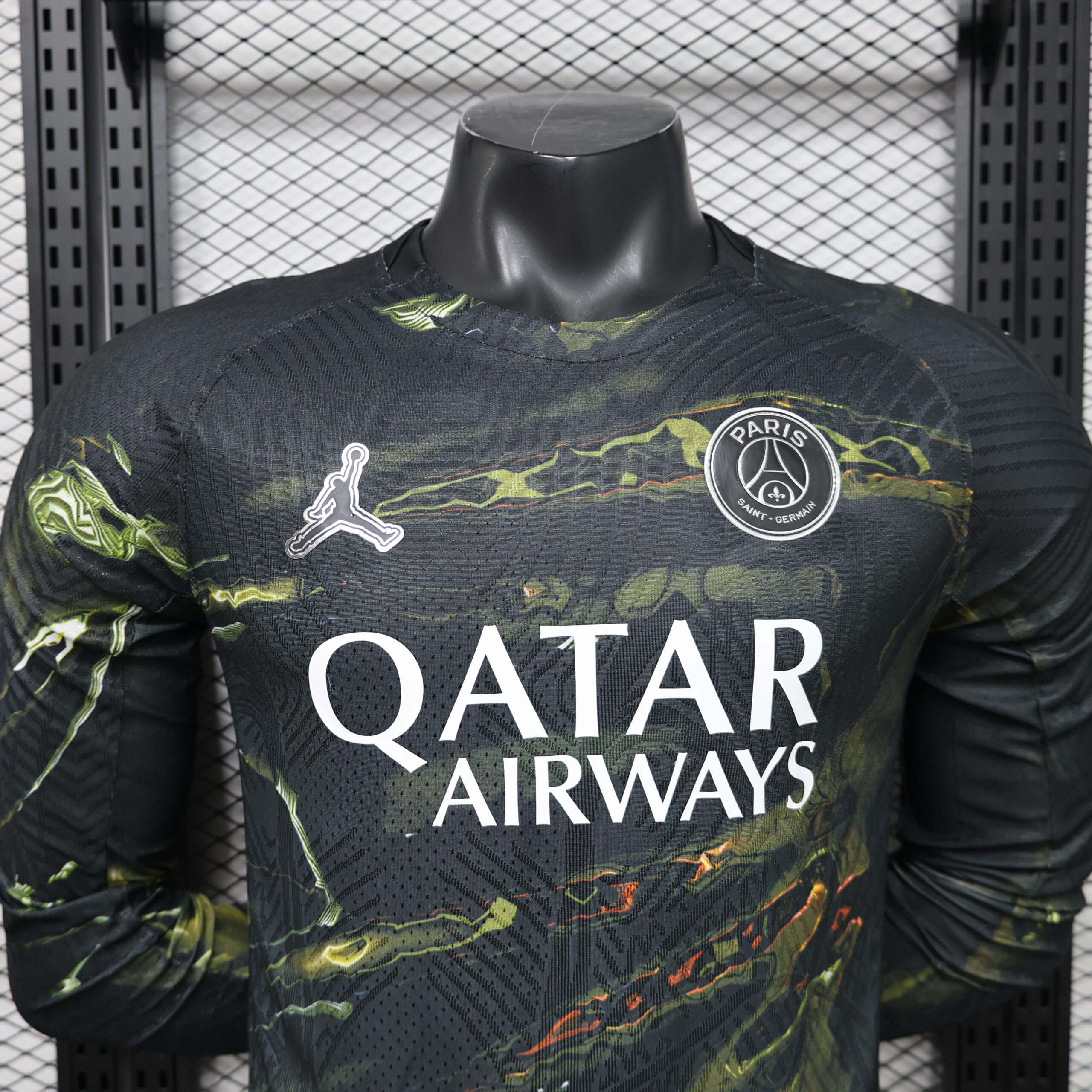 26 Paris Fourth Away Player Version Long Sleeve Jersey S-3XL 9