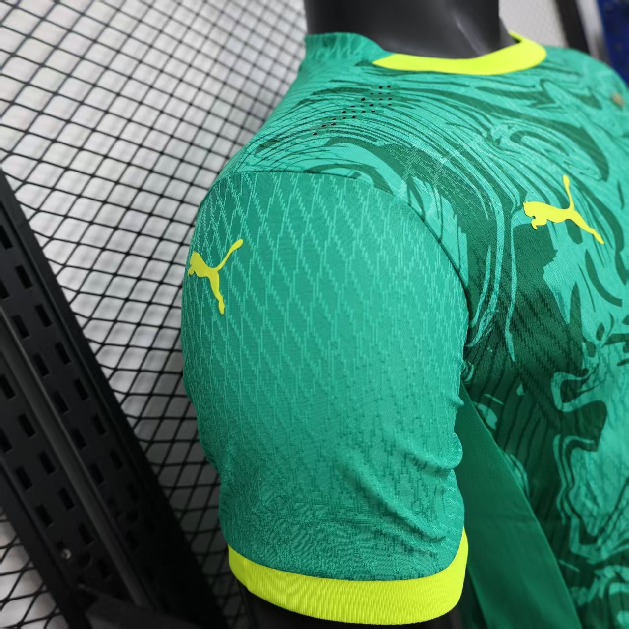 Senegal Double Star Player Version Jersey 4
