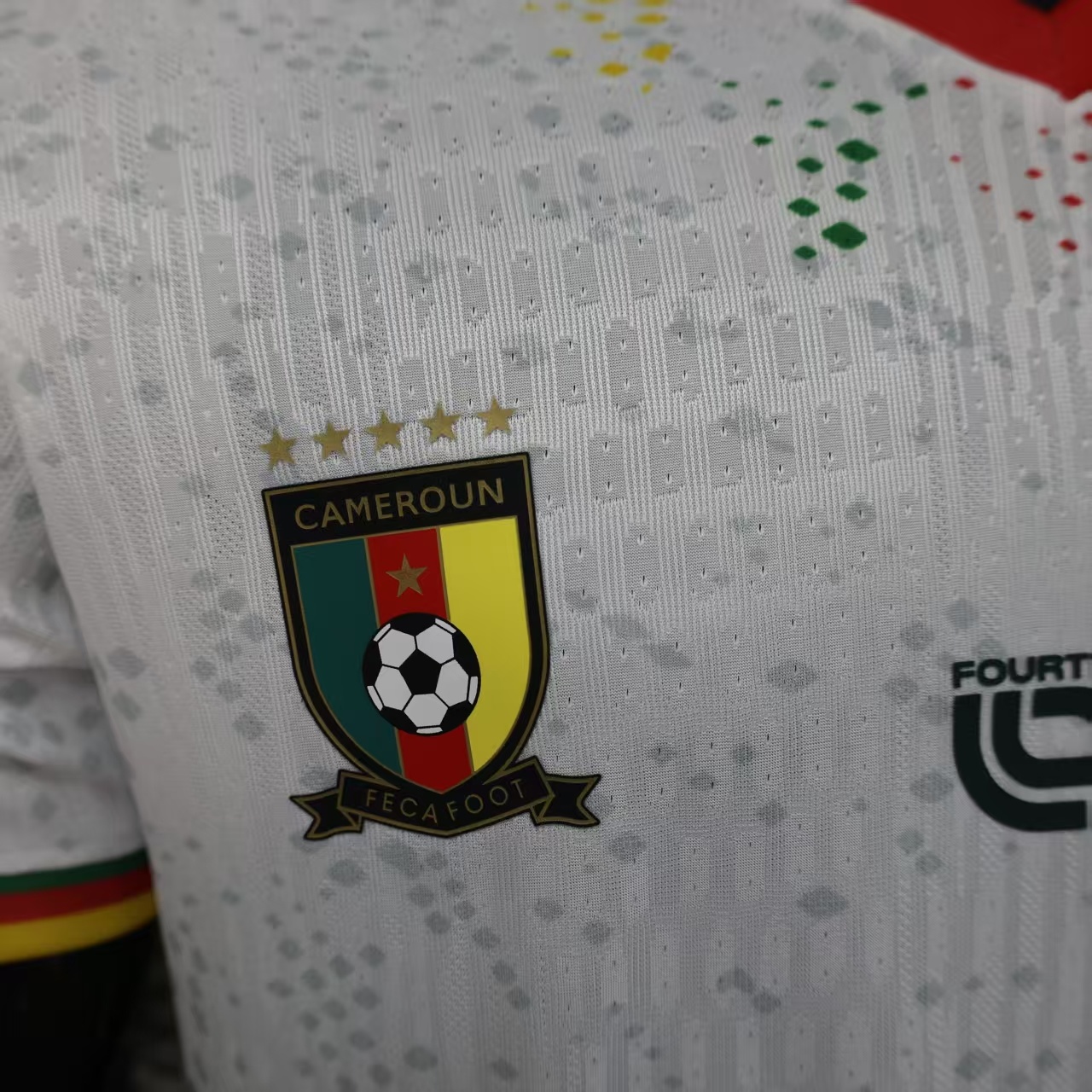 26 Cameroon White Player Version Jersey 5