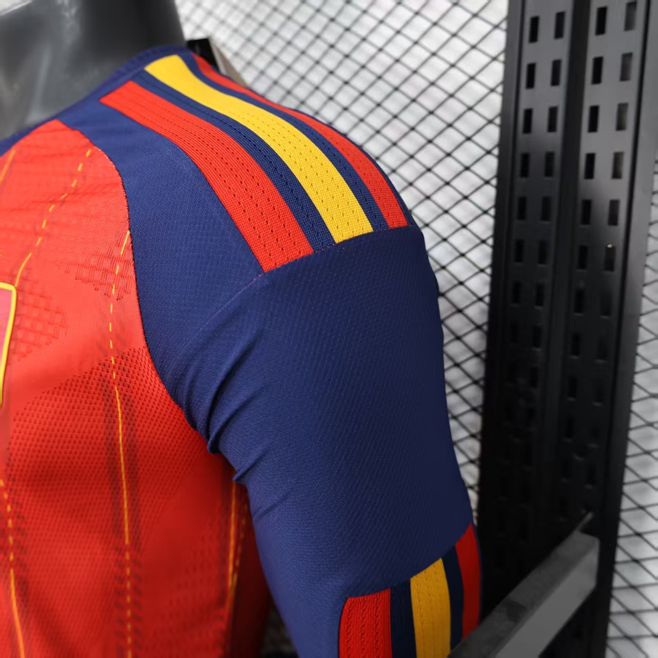 26 Spain Home Long Sleeve Jersey S-3XL 6