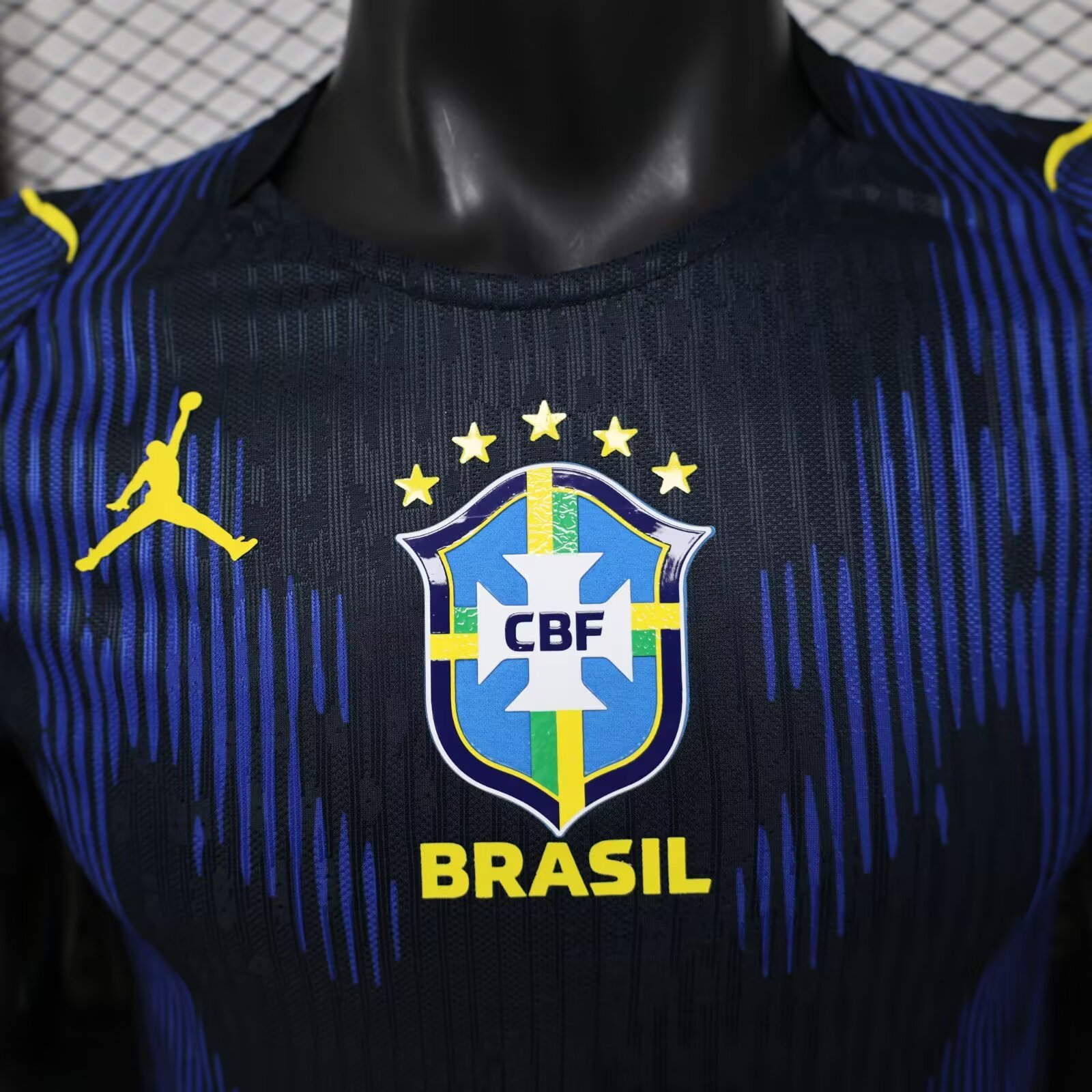 Brazil Away 1:1 Embossed Line Version Jersey S-3XL 6