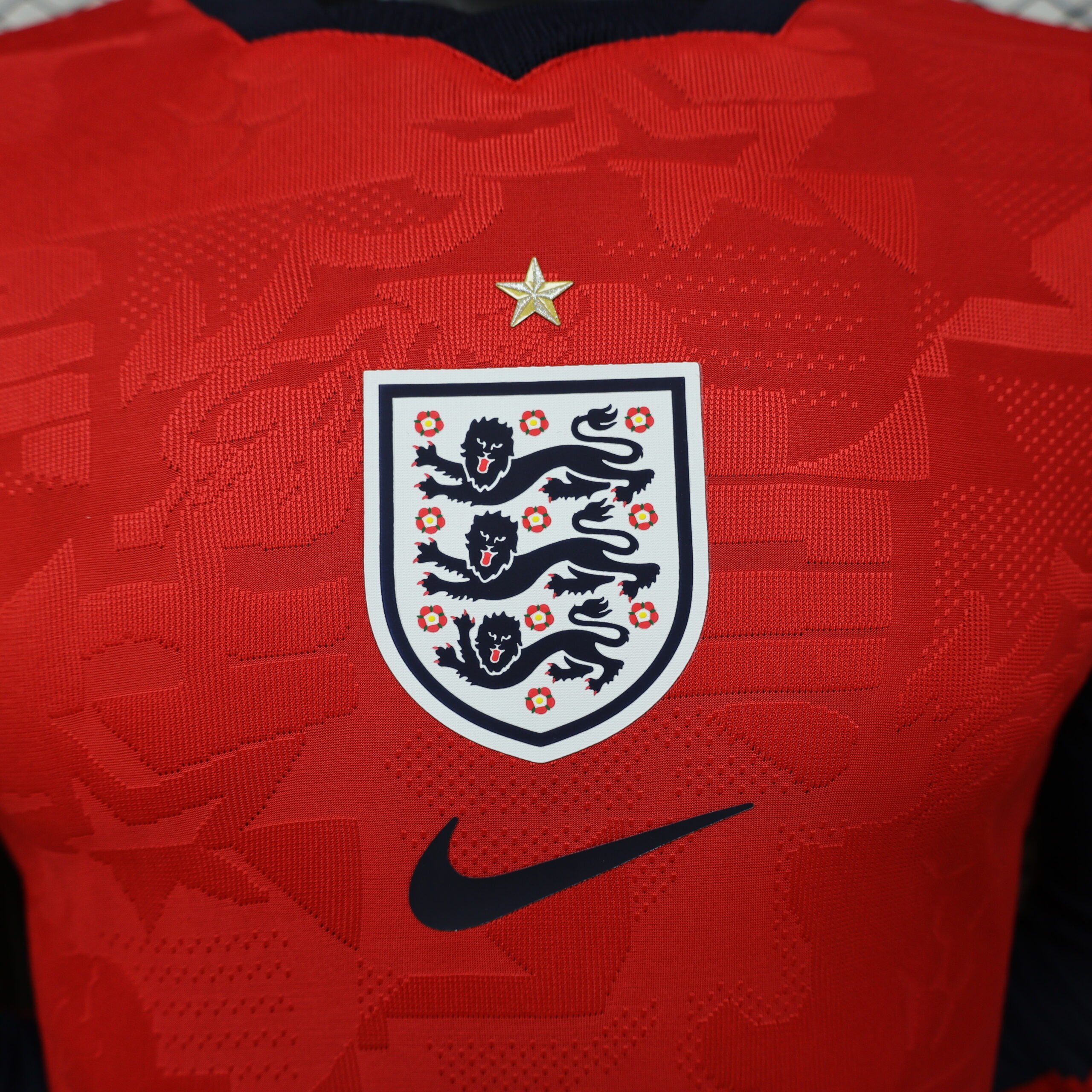 England Away Player Version Long Sleeve Jersey 7