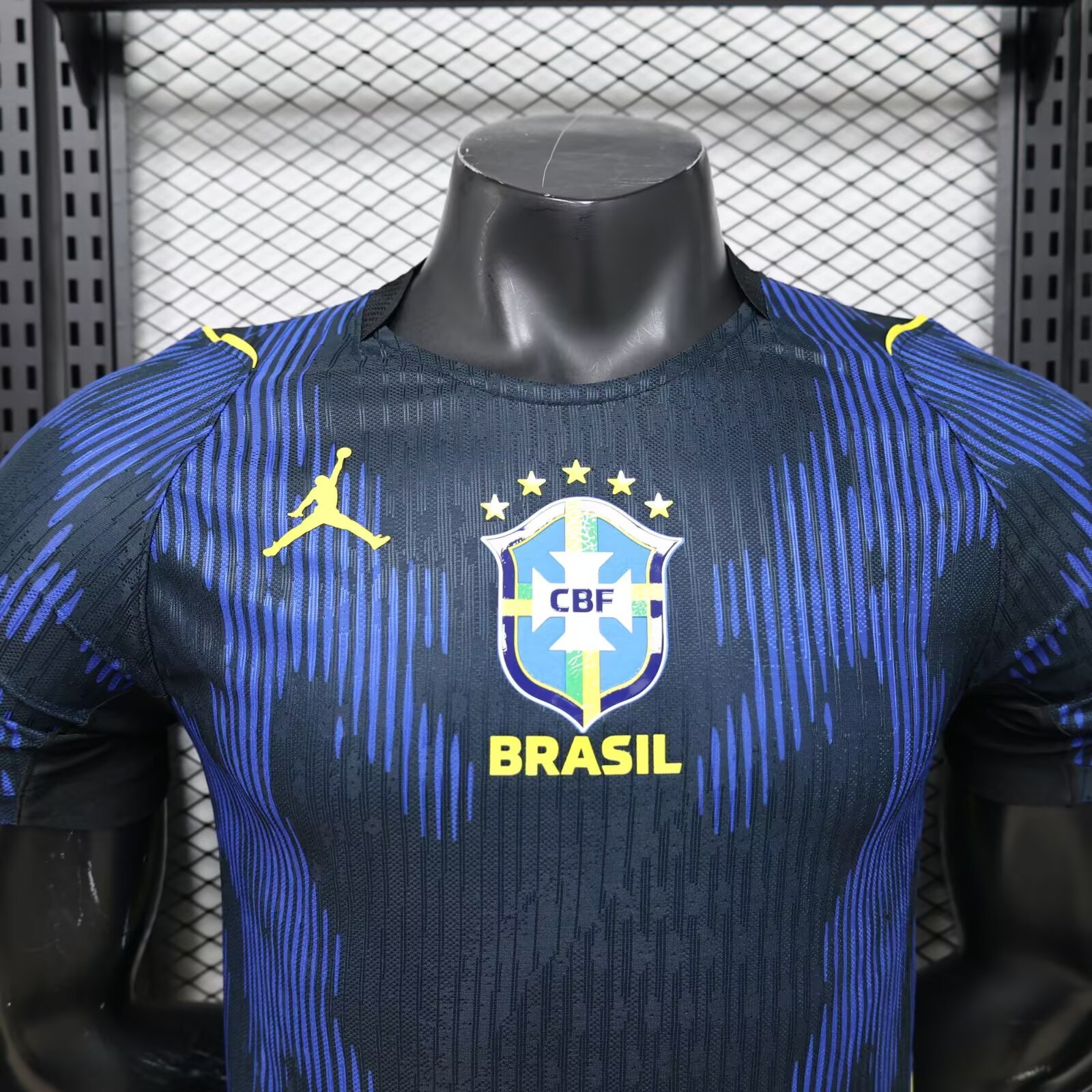 Brazil Away 1:1 Embossed Line Version Jersey S-3XL 7