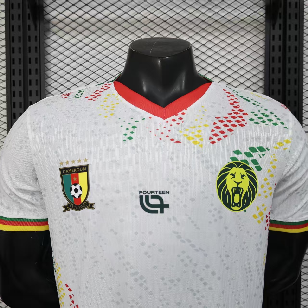 26 Cameroon White Player Version Jersey 8