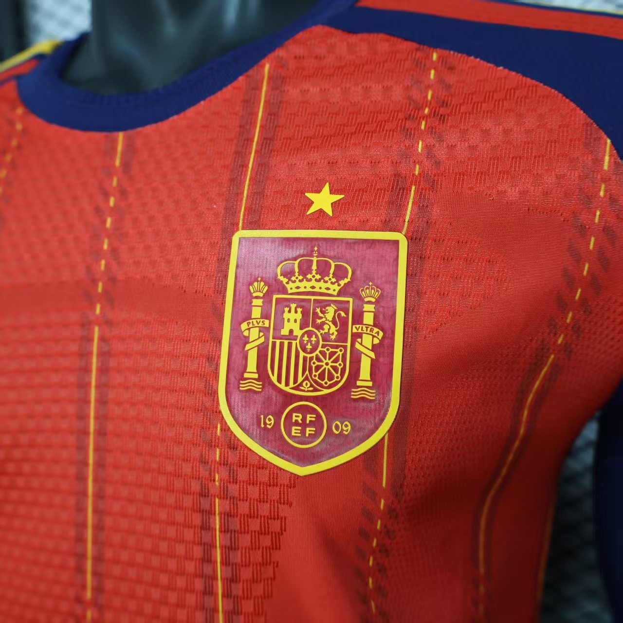 26 Spain Home Long Sleeve Jersey S-3XL 8