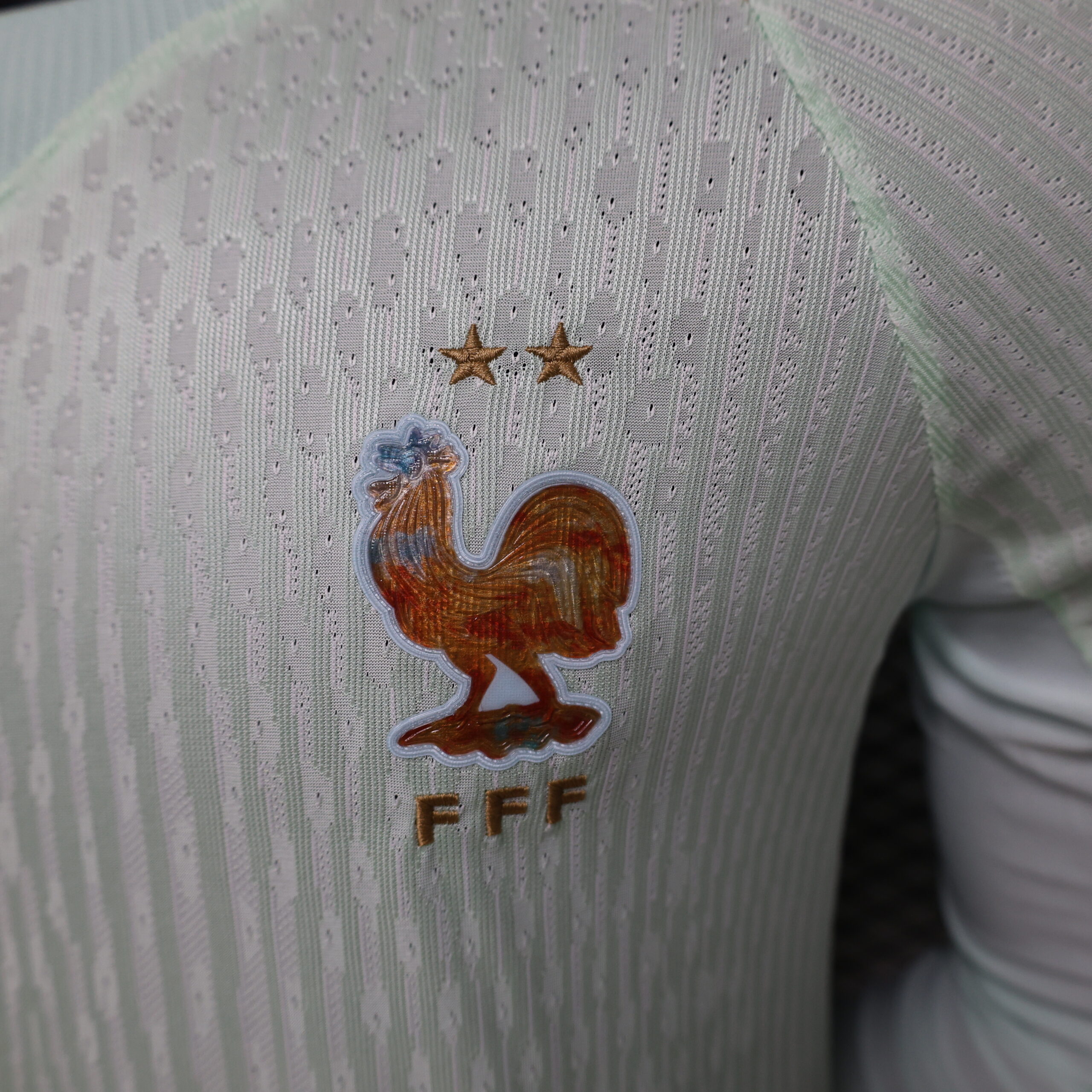 26. France Away Long Sleeve Jersey (Stars and F Embroidery) S-3XL 8