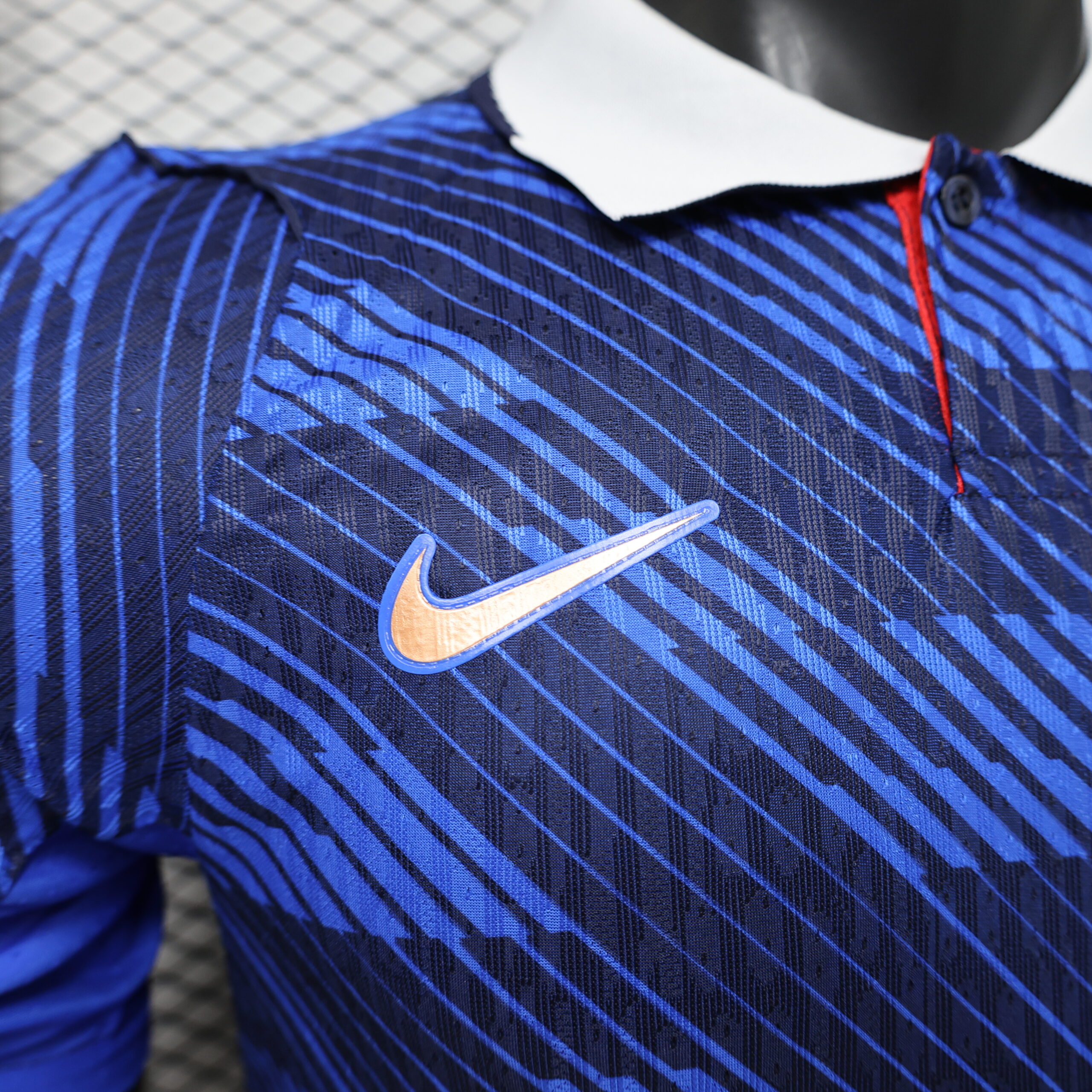 France Home Player Version Jersey 7