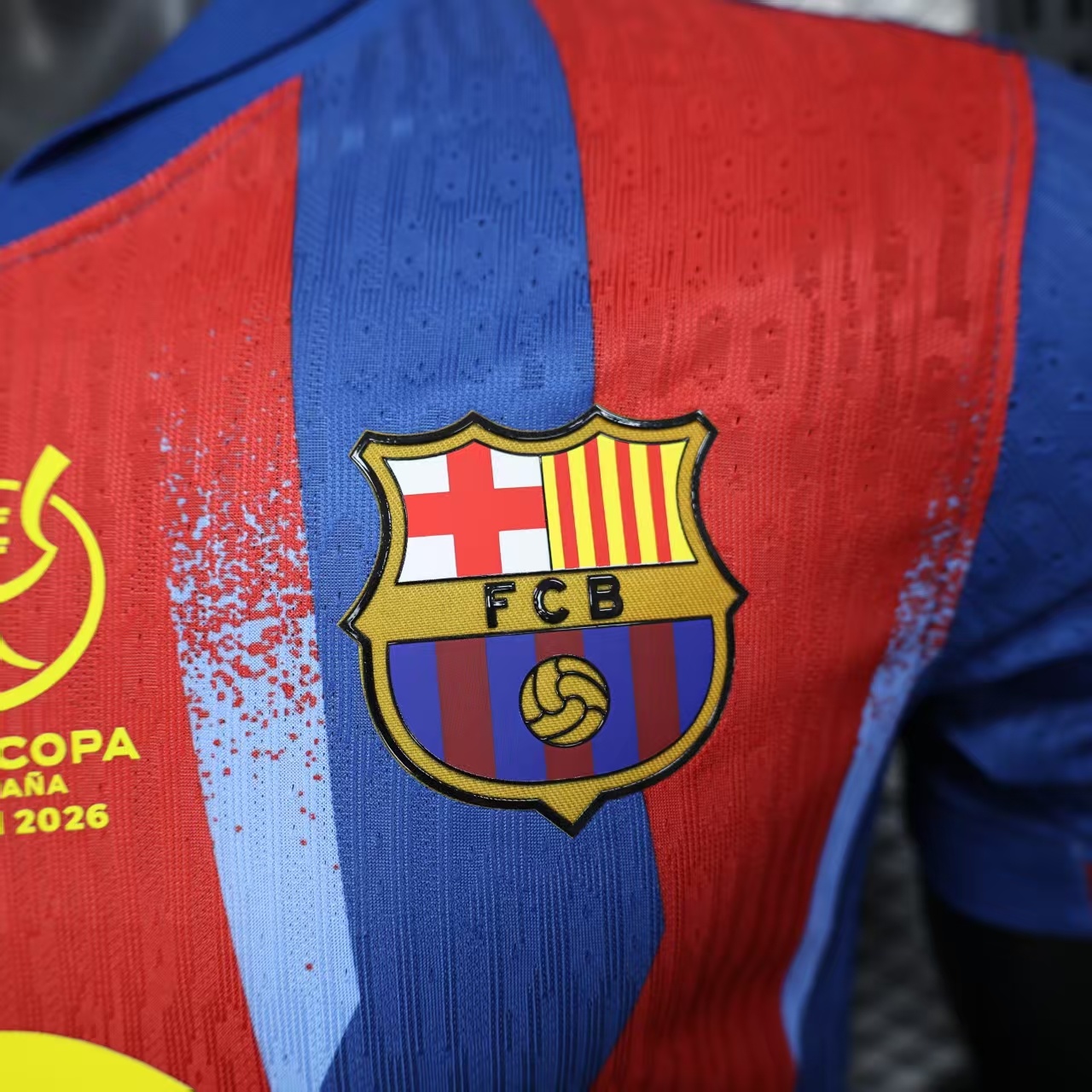 Barcelona Home Player Version Jersey 9