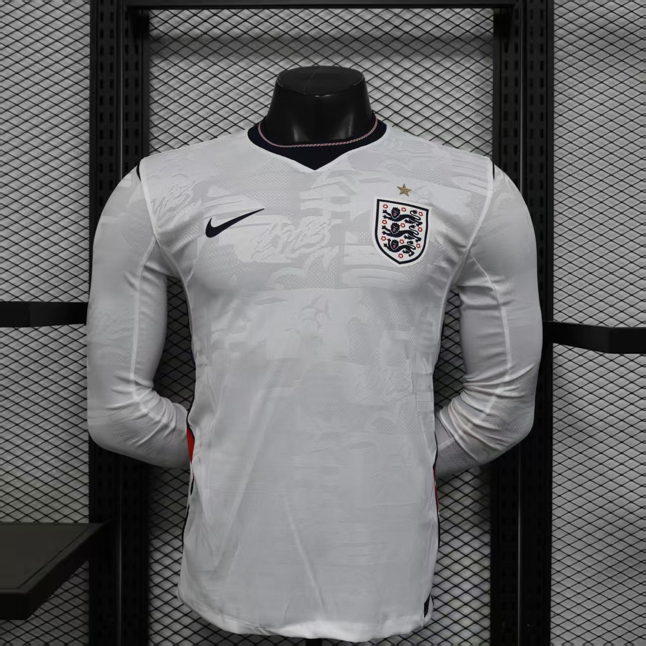 England Home Long Sleeve Jersey S-3XL 9
