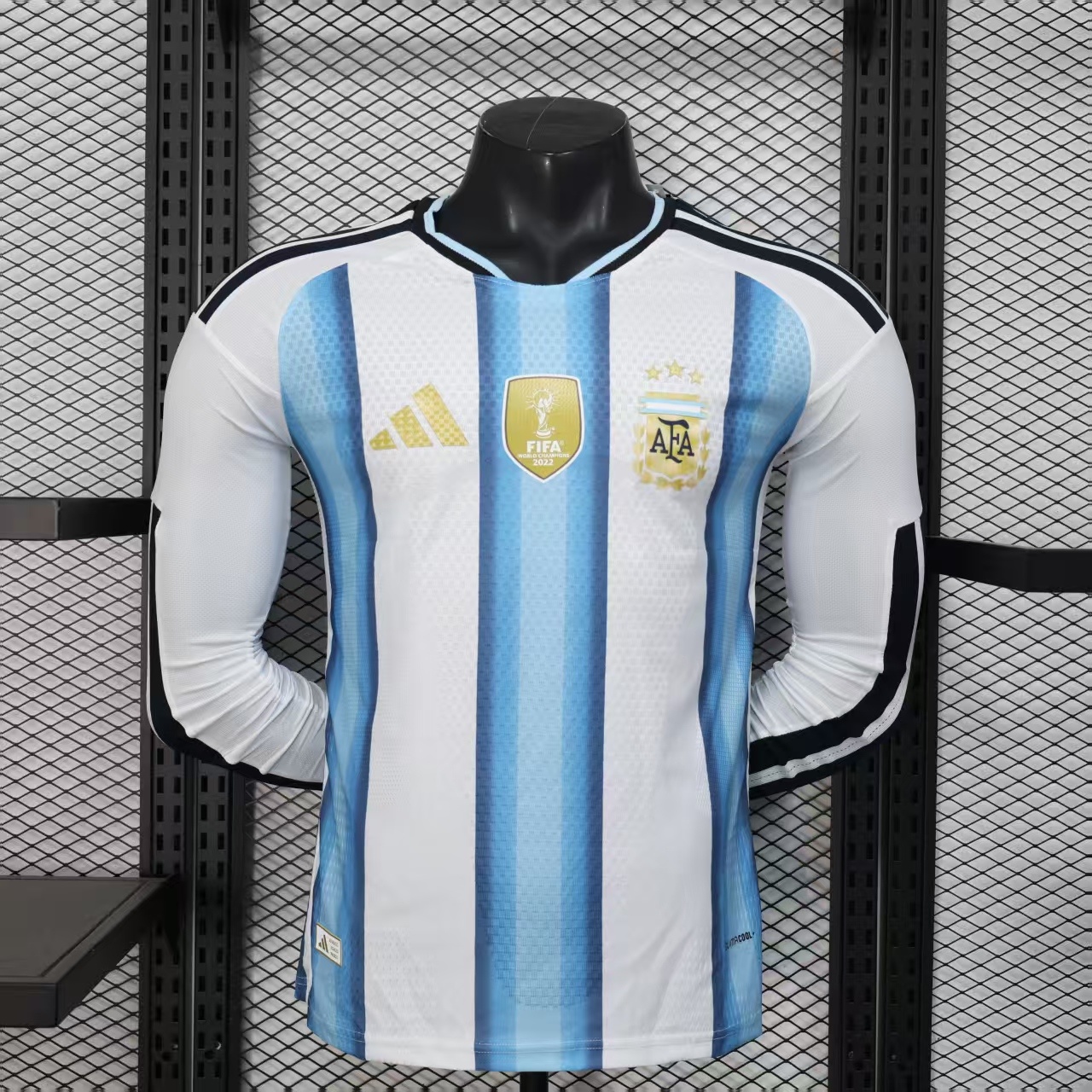 26 Argentina Home Long Sleeve Jersey S-3XL 10